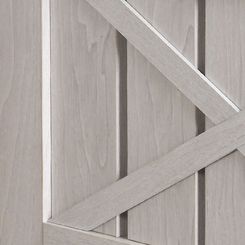 Table basse 31,5 po Farmhouse, Bois beige, Crème, crème