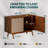 Arnitra 43.15'' Solid Wood Sideboard