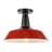 Camila 14" 1-Light Classic Industrial Indoor/Outdoor Iron LED Semi Flush Mount-767851235