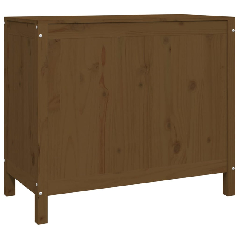 Wood Laundry Sorter, Honey Brown