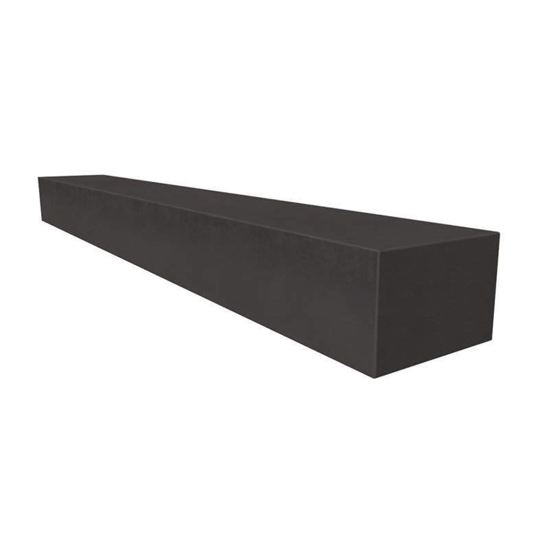  Everett Concrete Fireplace 72" Mantel Shelf Contemporary - Non-Combustible Composition & Heat Resistant, Graphite, 72"