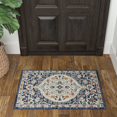 Tapis oriental bleu marine Fearn