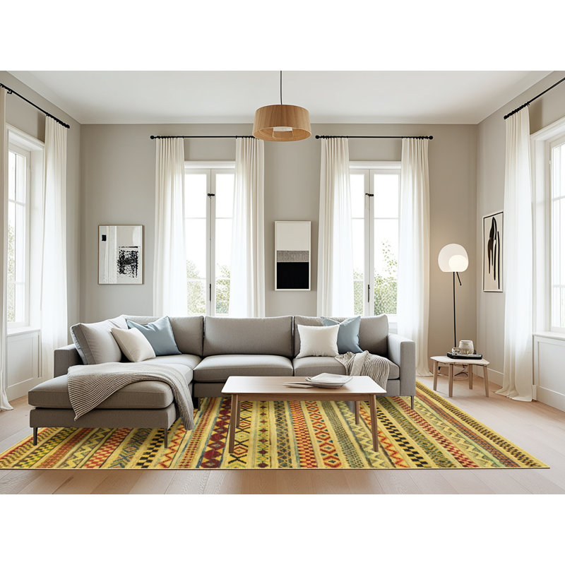Abstract Indoor Rug, Rectangle 8' x 10'