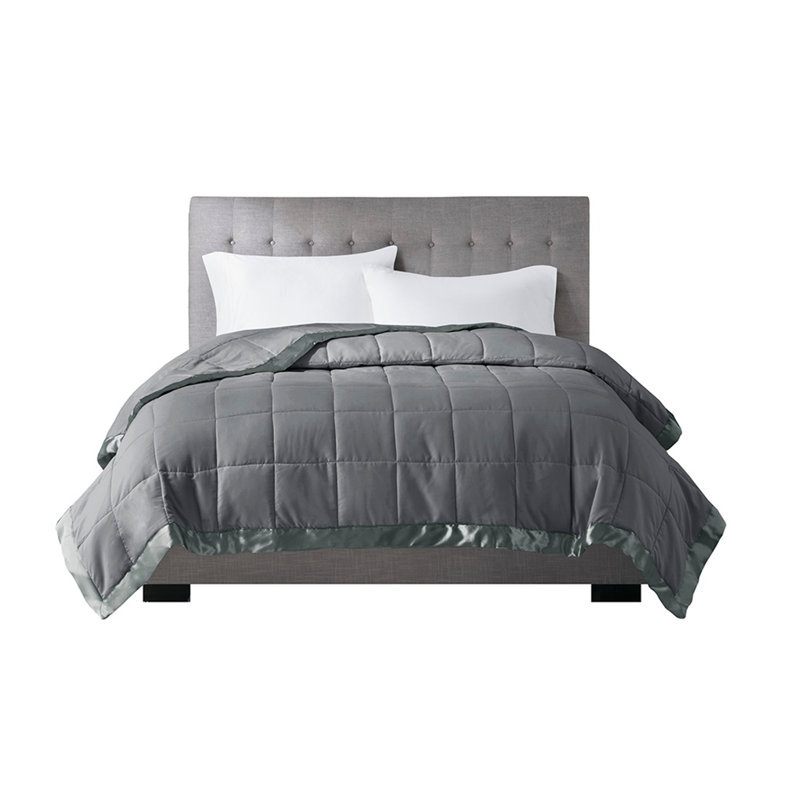 Couverture légère en duvet synthétique, Grand lit, Marine