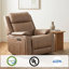 Fauteuil inclinable électrique oscillant Hayes - Taupe-458035308