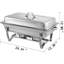 Buffet traiteur 8 pte Réchaud