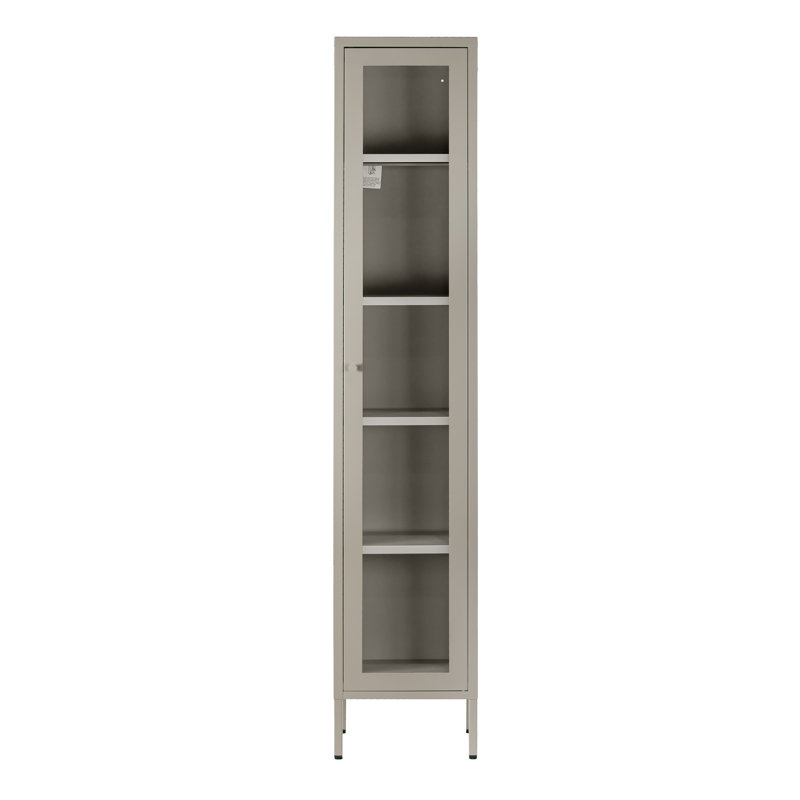Armoire de rangement à 4 tablettes Kyoung, gris