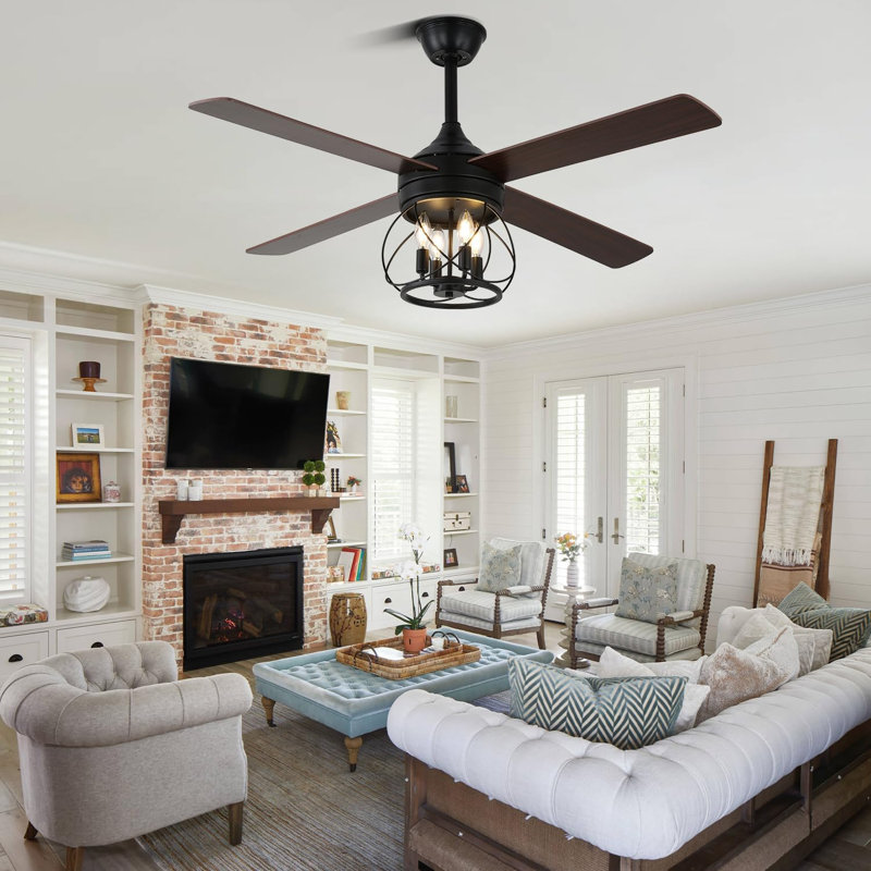 Farmhouse Ceiling Fan With Light