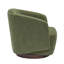 Fauteuil demi-tonneau pivotant moderne, chaises d'appoint avec base en bois pour le salon, tissu performance-795506502