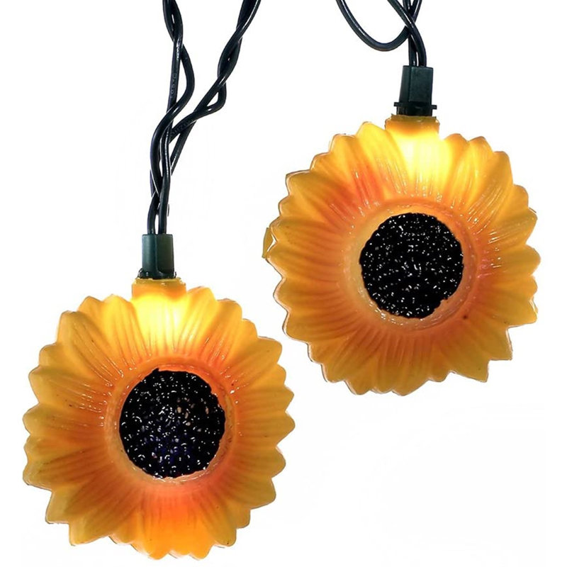 Guirlande de 10 lumières tournesol