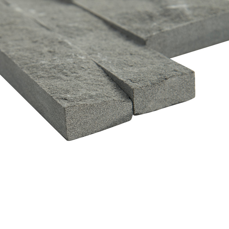 Stonecrest 6 in. x 18 in. Split Face Natural Stone Ledger Corner Wall Tile, Bellegrave Mavi