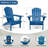 Wood Lounge Patio Chair for Garden, Outdoor Wooden Folding Adirondack with Embossed Wood Grain and Comfortable Design-129006228