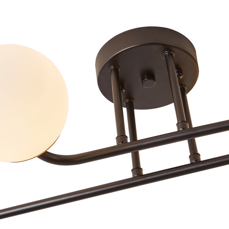 Plafonnier semi-encastré 27,56 po 4 lumières Elyjah