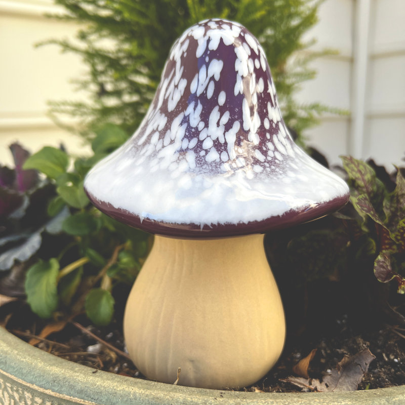 Accessoires de jardin en céramique, Mauve
