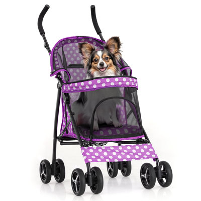 Poussette pour chien avec poussette réglable