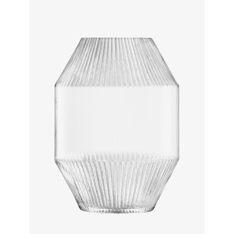 Rotunda Handmade Glass Table Vase, Clear