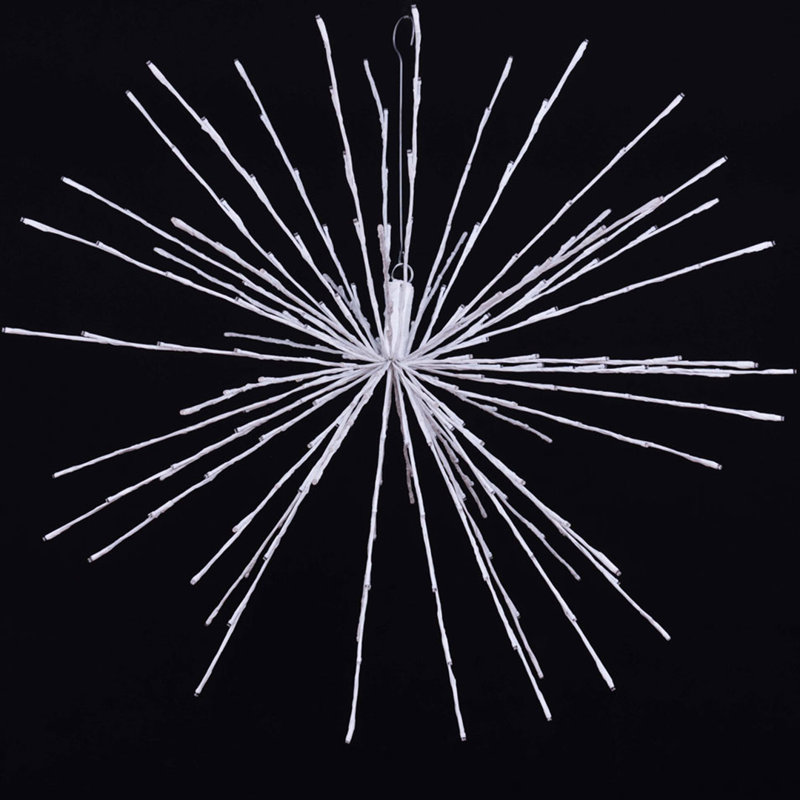 32in Spritzers LED Twinkle Lantern, 32" H x 32" L x 32" W, Classic White