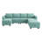 Modular Sectional Sofa U Shaped Couch Reversible Sofa Couch With Storage Seat-777081618