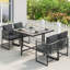 Steel Patio Dining Set Table,