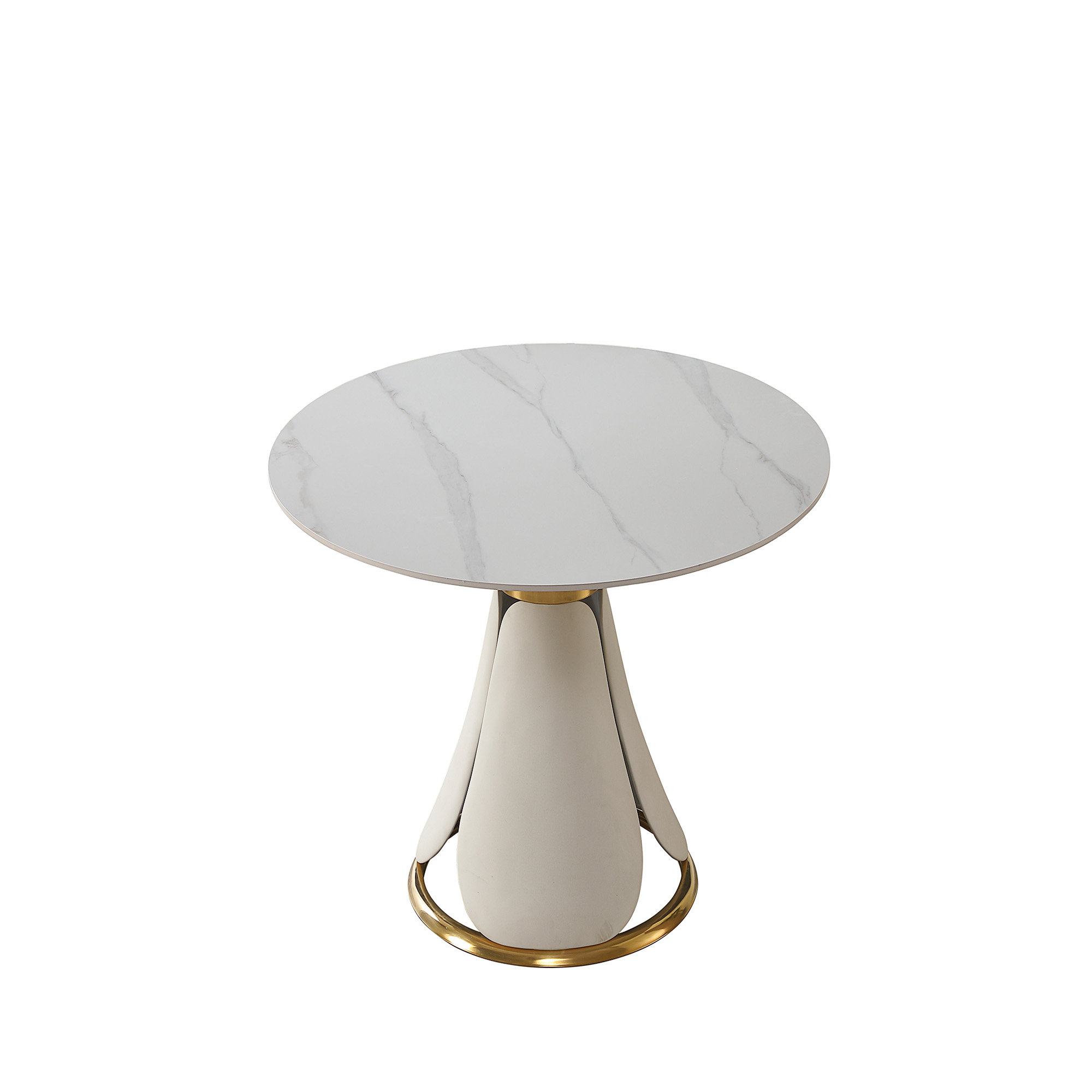 Everly Quinn 53“ Modern Sintered Stone Round Dining Table - Wayfair Canada