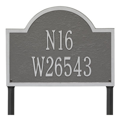 Wisconsin Special 3-Line Wall Address Plaque
