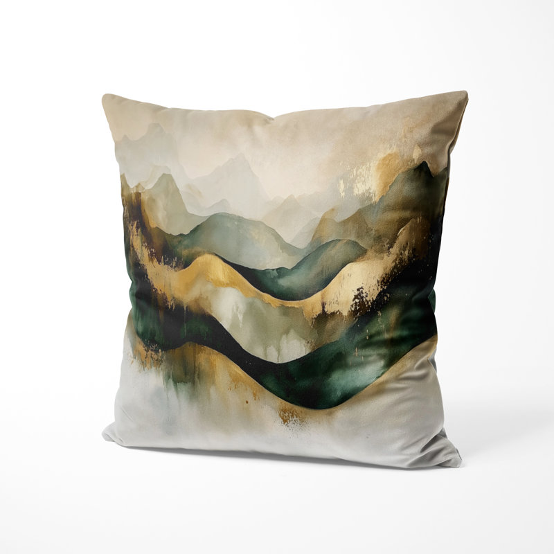 Coussin décoratif abstrait Abstract, H 16 po x l 16 po