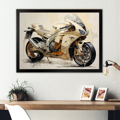 Minimalisme à moto I sur toile