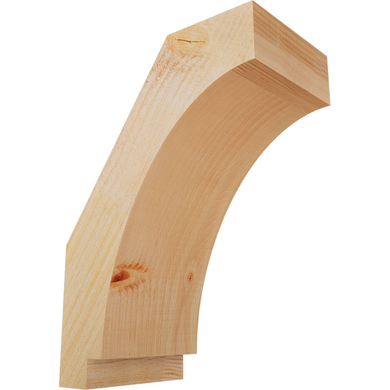 Imperial Knee Brace, Douglas Fir, Rough, 14" H x 6" W x 10" D