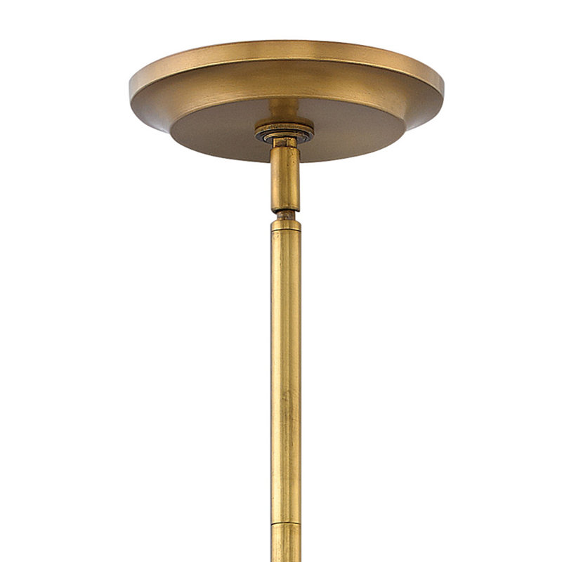 Gigi Heritage Brass & Satin Black 3-Light LED Drum Pendant