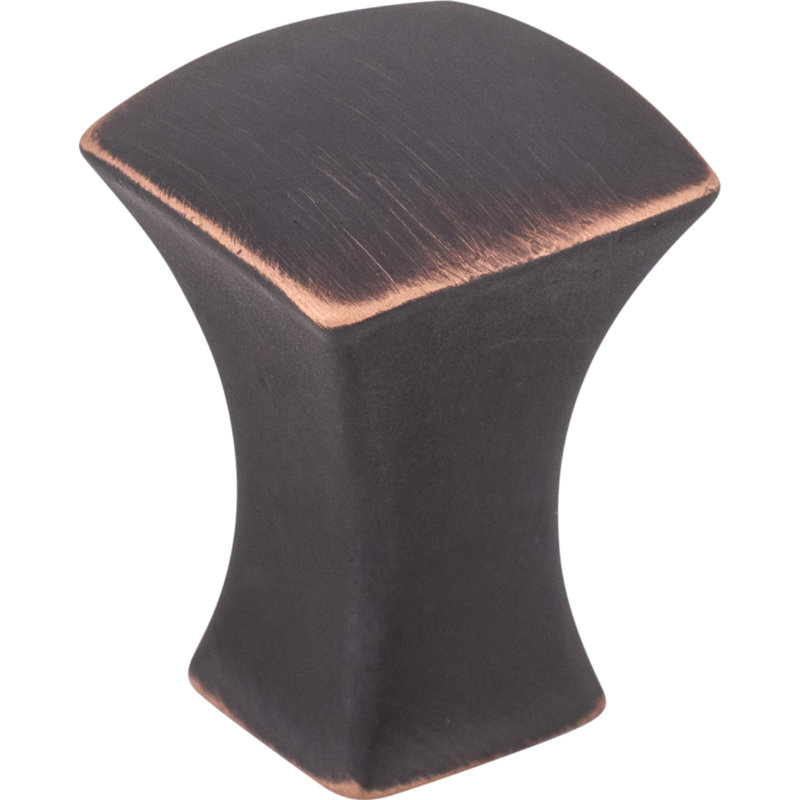 Glacier Square Knob, 3/4" Length, Umbrio