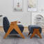 Upholstered Armchair with Footstool-503314700-503314701