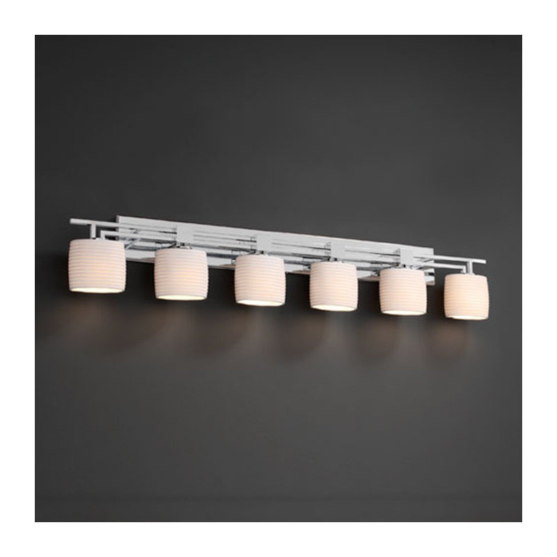 Robleh 6 - Light Vanity Light, Pleats, Nickel