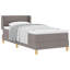  Lit sommier tapissier avec matelas taupe 35,4 "x 74,8"-553354346