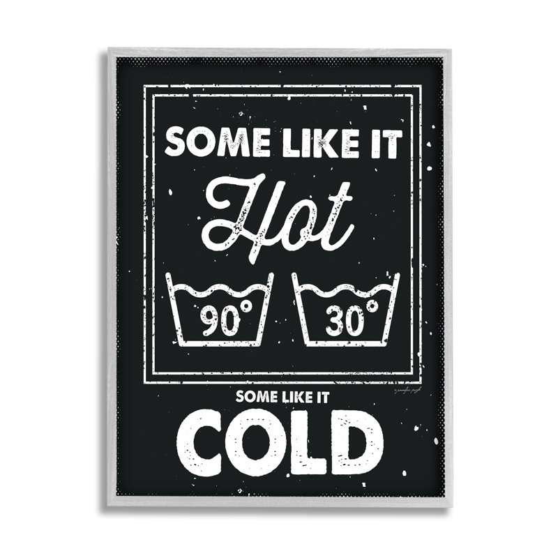 «Some Like it Hot Expression Family Laundry Humor» par Jennifer Pugh - Art textuel, Estampe numérique Farmhouse