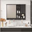Armoire de salle de bain murale polyvalente avec tablettes réglables et porte miroir pour un rangement amélioré-511488507