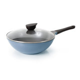 Neoflam Eela Non Stick 12'' Chef's Wok with Glass Lid