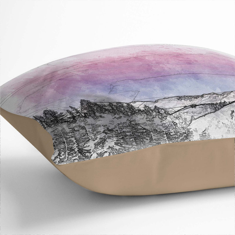 Abstract Square Throw Cushion, Stone, 55cm H x 55cm W x 20cm D