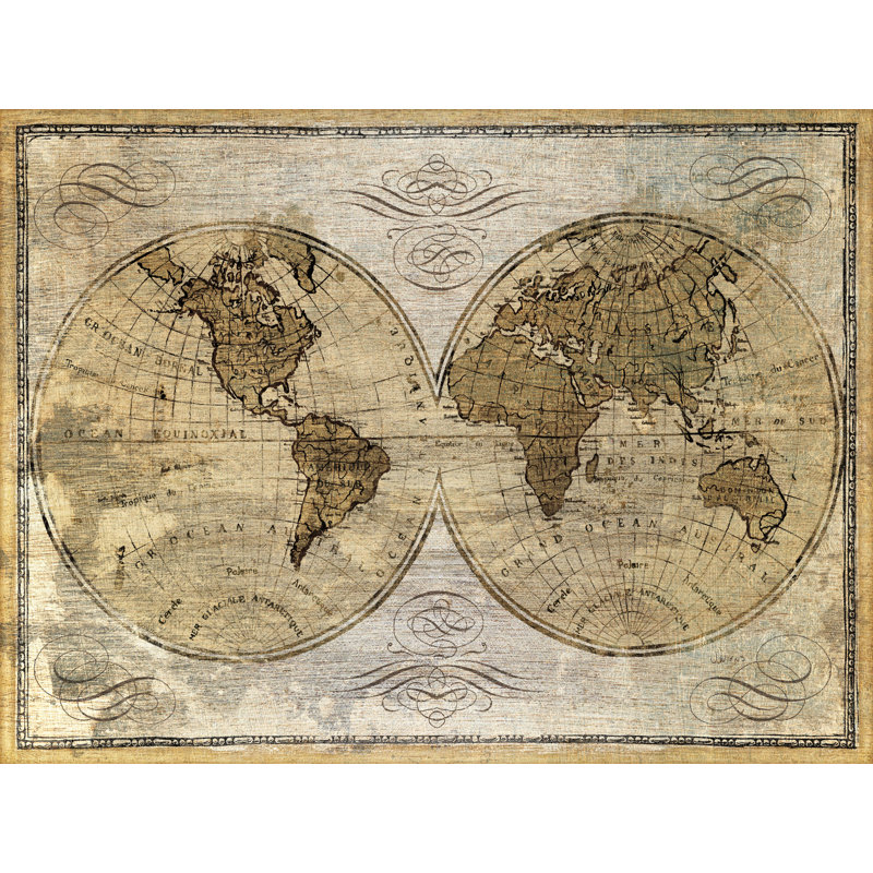«Worldwide I» par James Wiens, reproduction sur toile, H 30 po x l 40 po