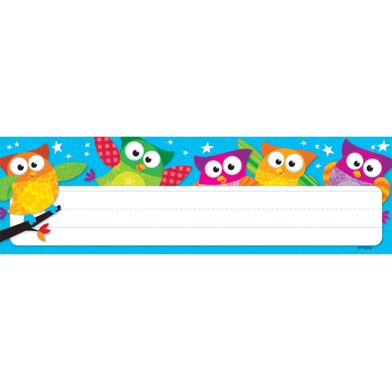 Hibou-étoiles! Plaques de bureau