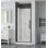 Ensemble de douche réversible en alcôve noire l 36 "x H 79" York avec porte, base et murs York