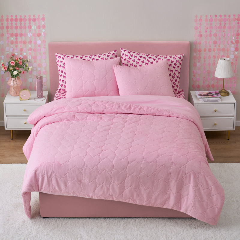 Paris Hilton Miranda Comforter Set, Queen Comforter + 2 Shams 