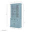 Armoire / crédence 39,4 x 18 x 83 po - bleu-934161445