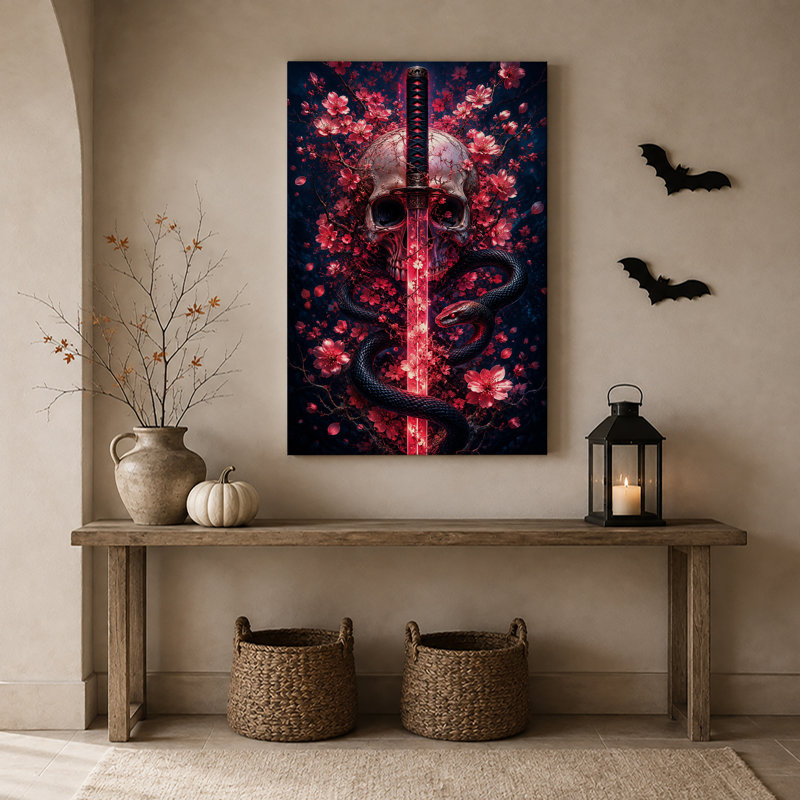 Art sur toile Halloween, H 24 po x l 16 po