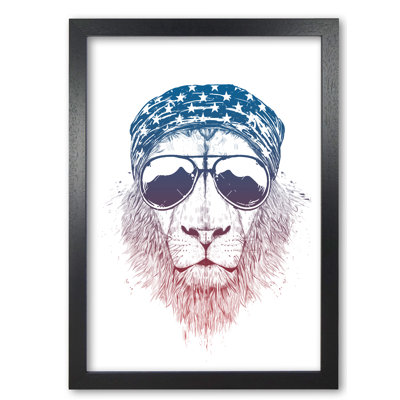 Wild Lion by Mercedes Lopes Charro - Print