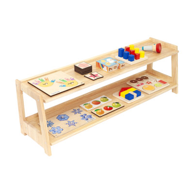 Two Tier Open Infant & Toddler Shelf