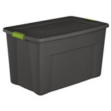 Sterilite 35 Gallon Storage Tote Box with Latching Container Lid