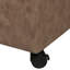 Banc de rangement avec repose-pieds 32 pouces en similicuir avec roulettes-898208714