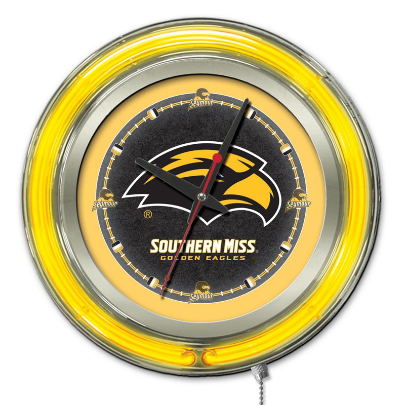 Horloge murale 15 po NCAA, Southern Mississippi