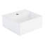 13" Kaisy White Porcelain Specialty Wall Mount Bathroom Sink with Overflow