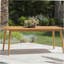 Table de salle à manger d'extérieur avec structure en bois d'acacia, teck